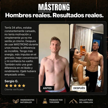 MÁSTRONG Shilajit - Más Dura Que Nunca Desde La Primera Semana